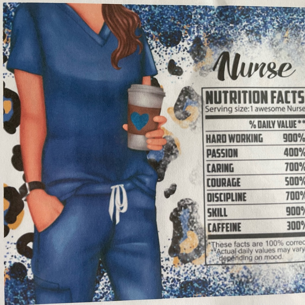 Brand New 20 oz skinny tumbler "Nurse"